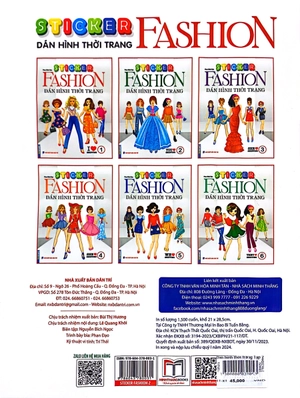 bộ sticker fashion - dán hình thời trang - tập 2