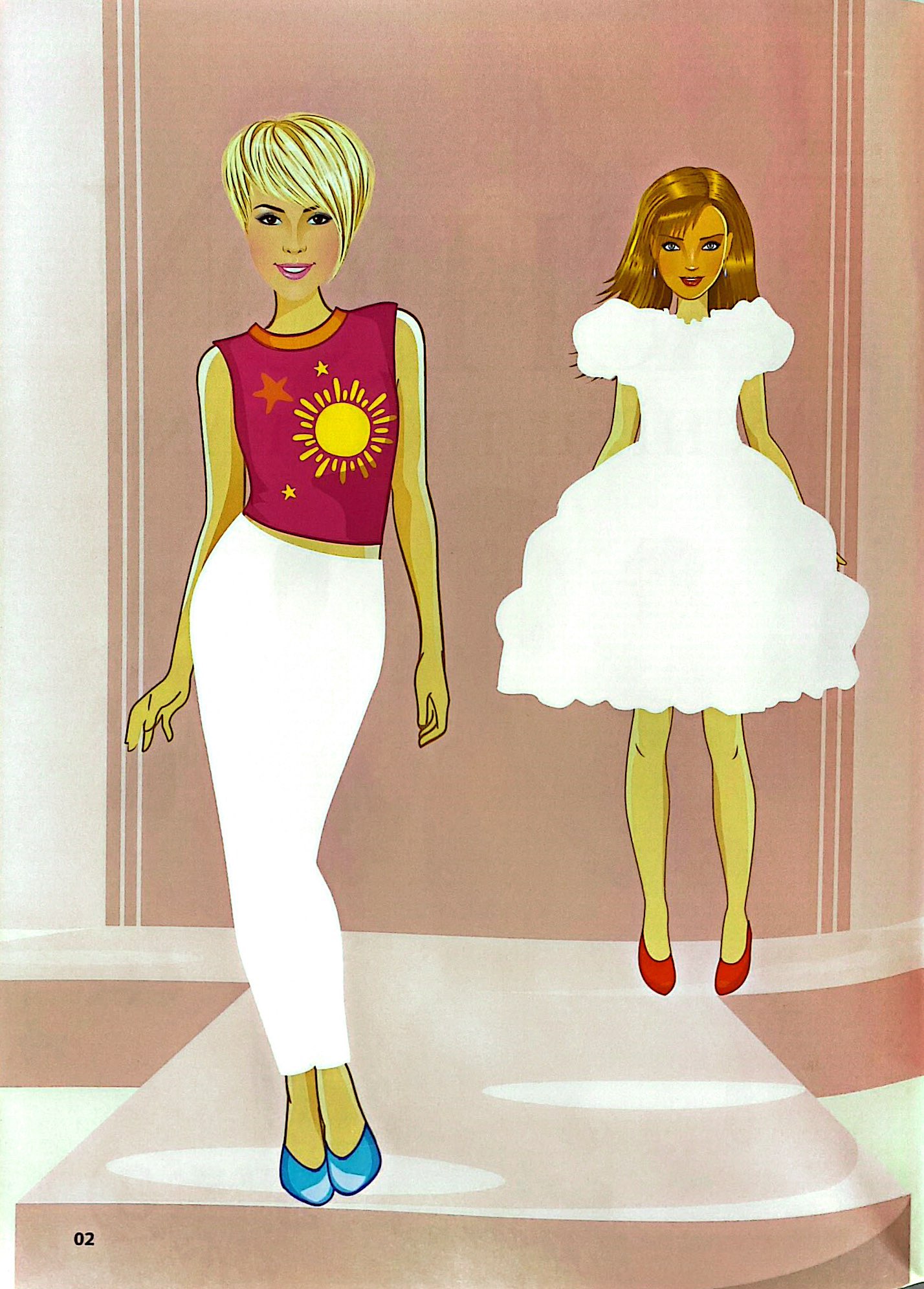 bộ sticker fashion - dán hình thời trang - tập 3