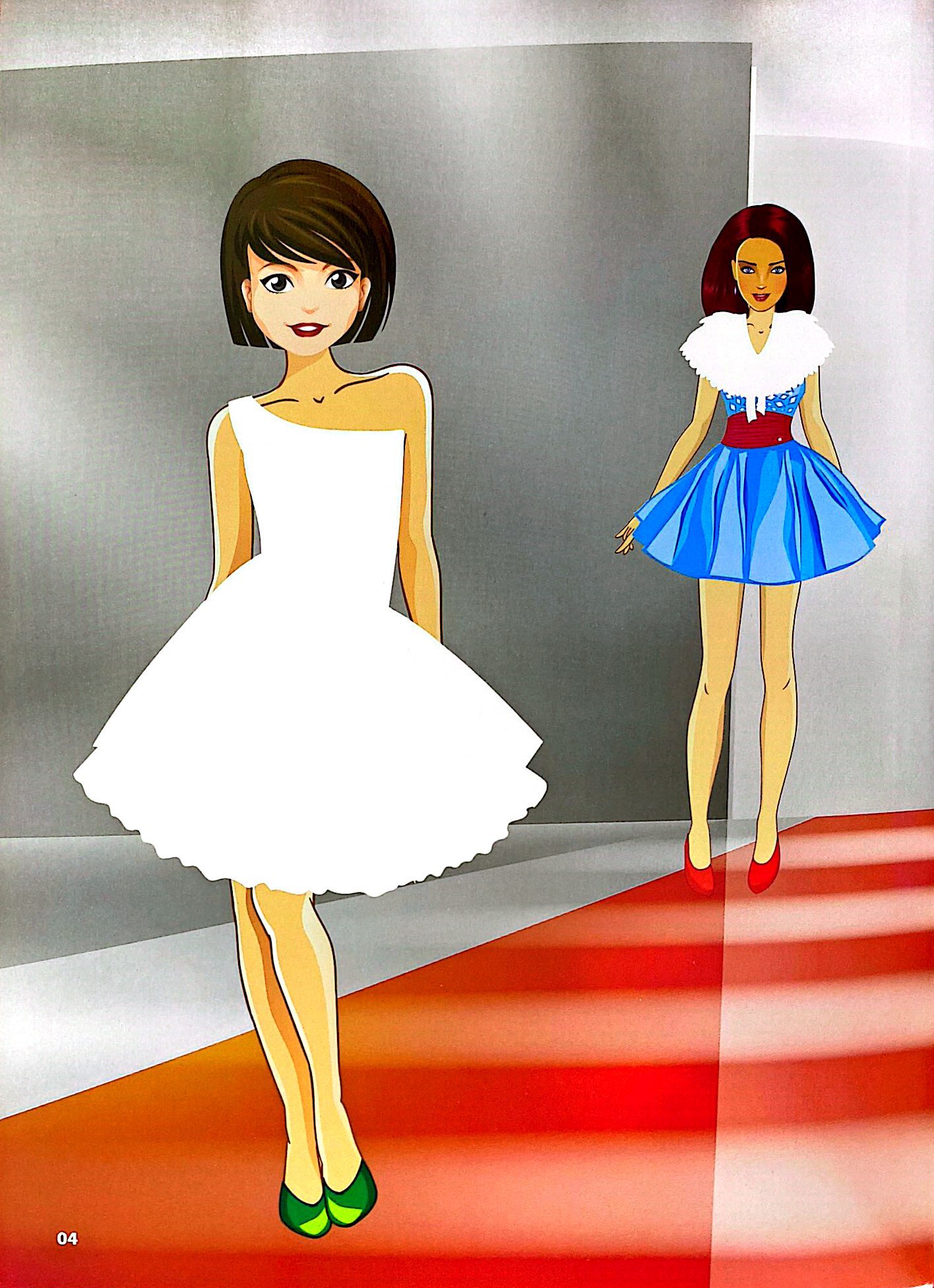 bộ sticker fashion - dán hình thời trang - tập 3