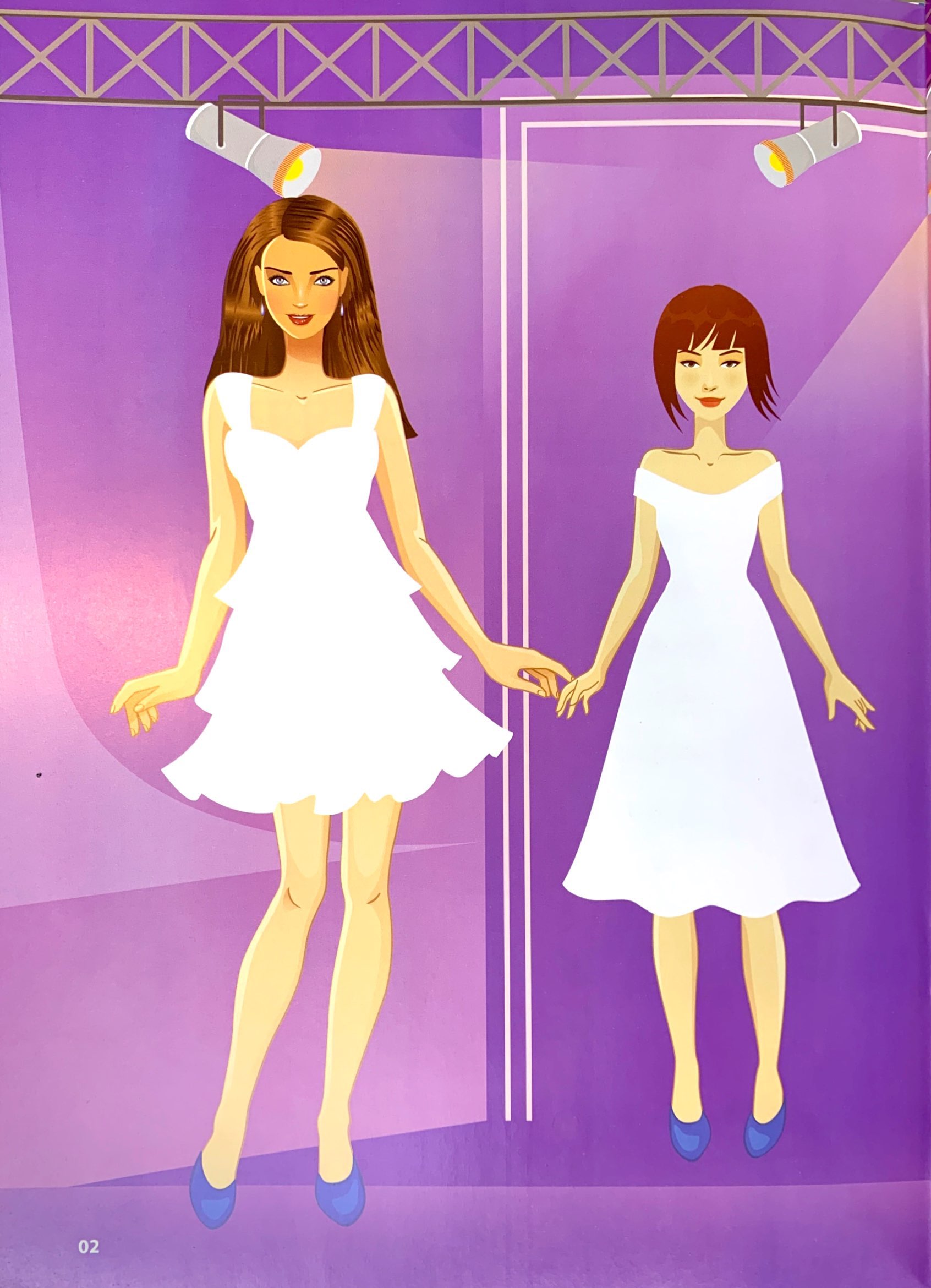 bộ sticker fashion - dán hình thời trang - tập 4