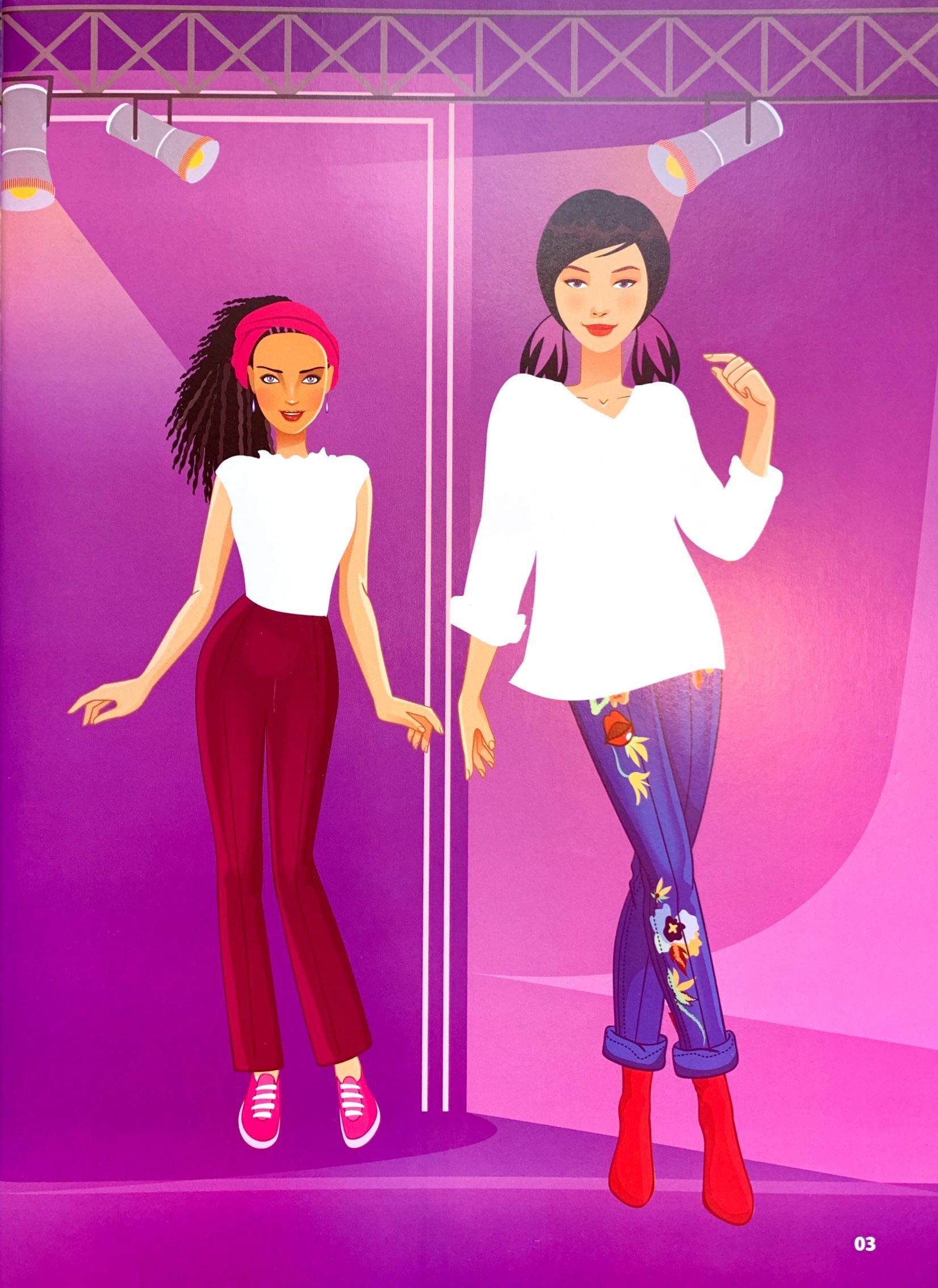 bộ sticker fashion - dán hình thời trang - tập 4