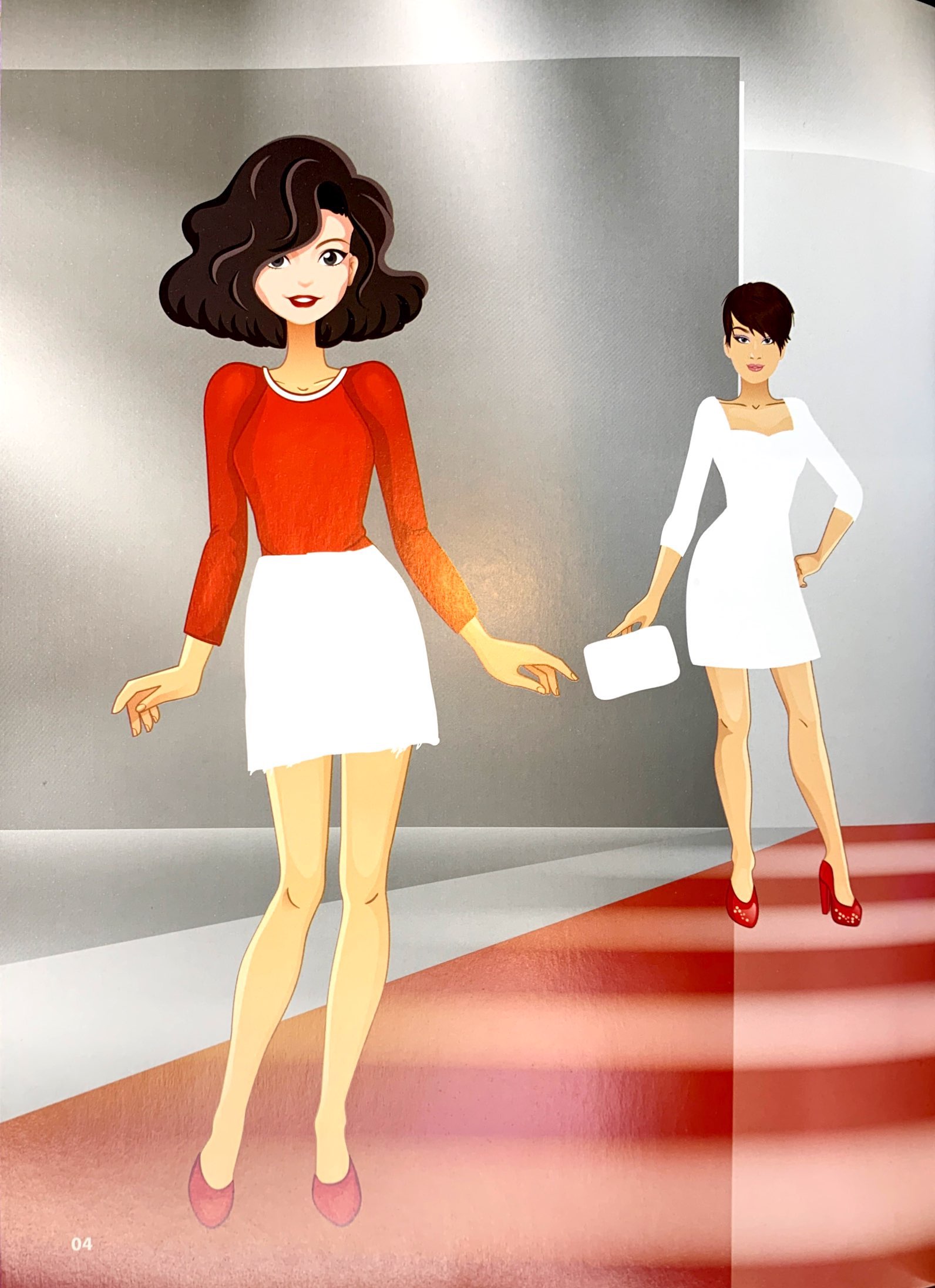 bộ sticker fashion - dán hình thời trang - tập 4