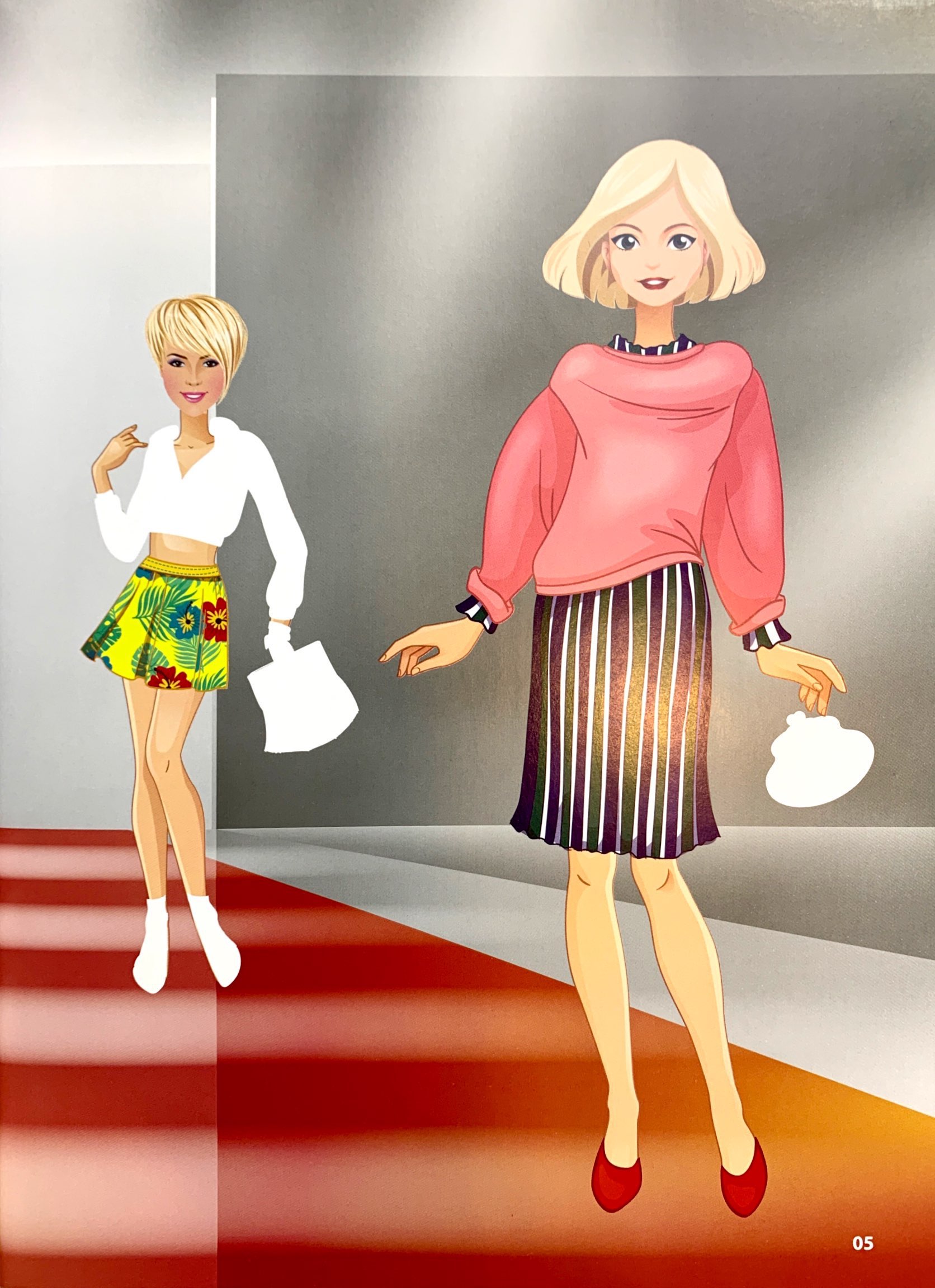 bộ sticker fashion - dán hình thời trang - tập 4