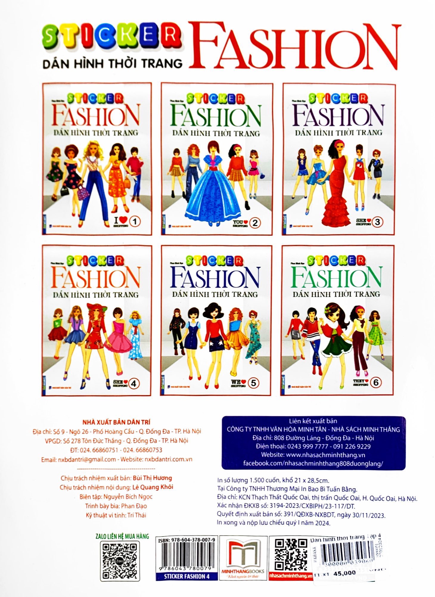 bộ sticker fashion - dán hình thời trang - tập 4