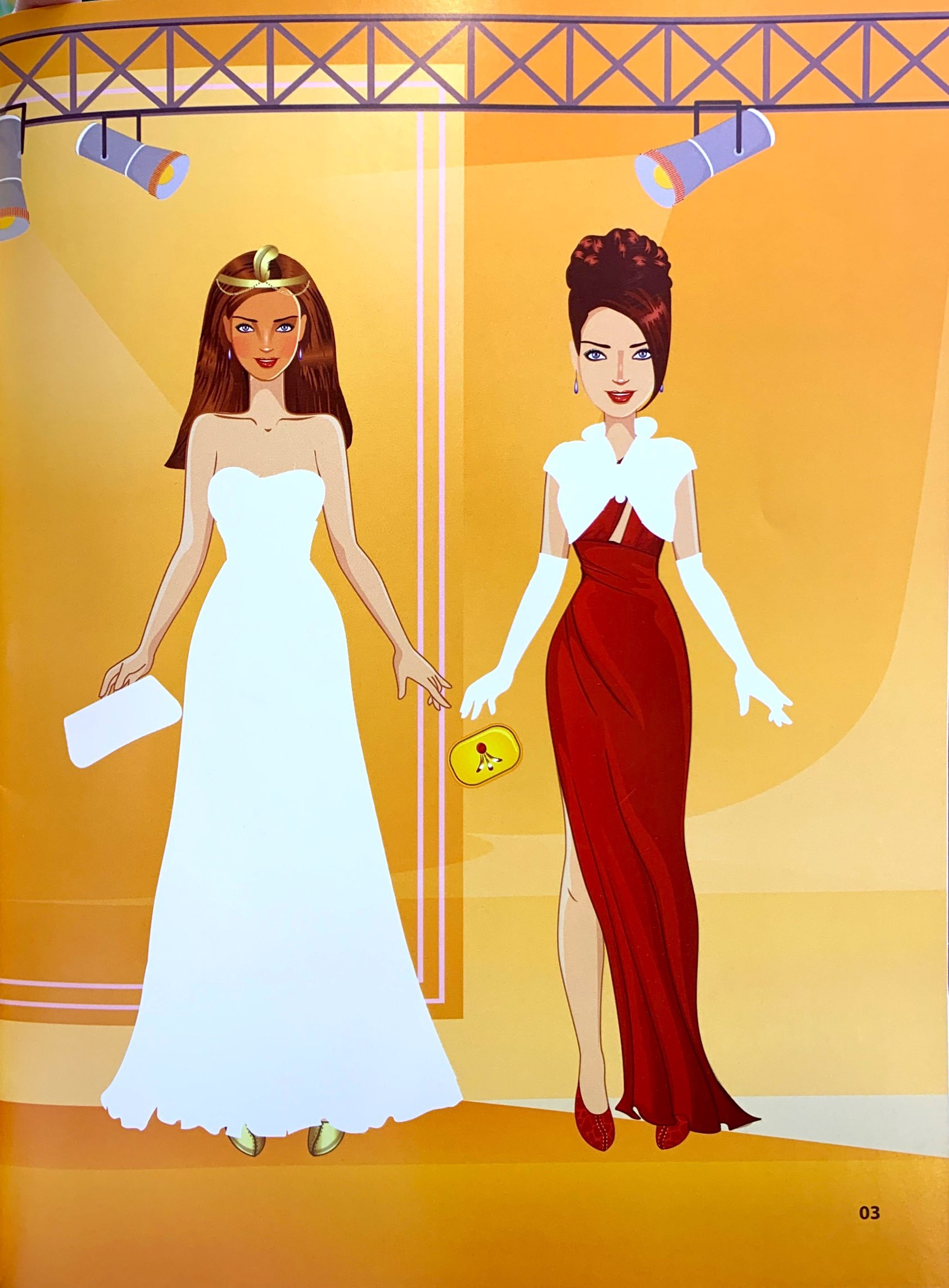 bộ sticker fashion - dán hình thời trang - tập 5