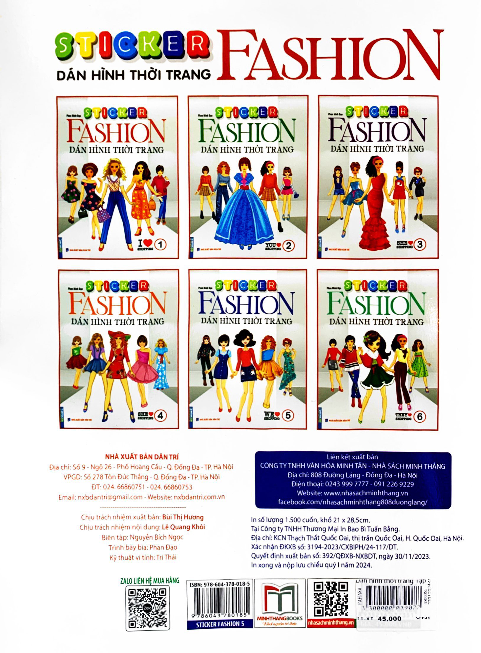 bộ sticker fashion - dán hình thời trang - tập 5