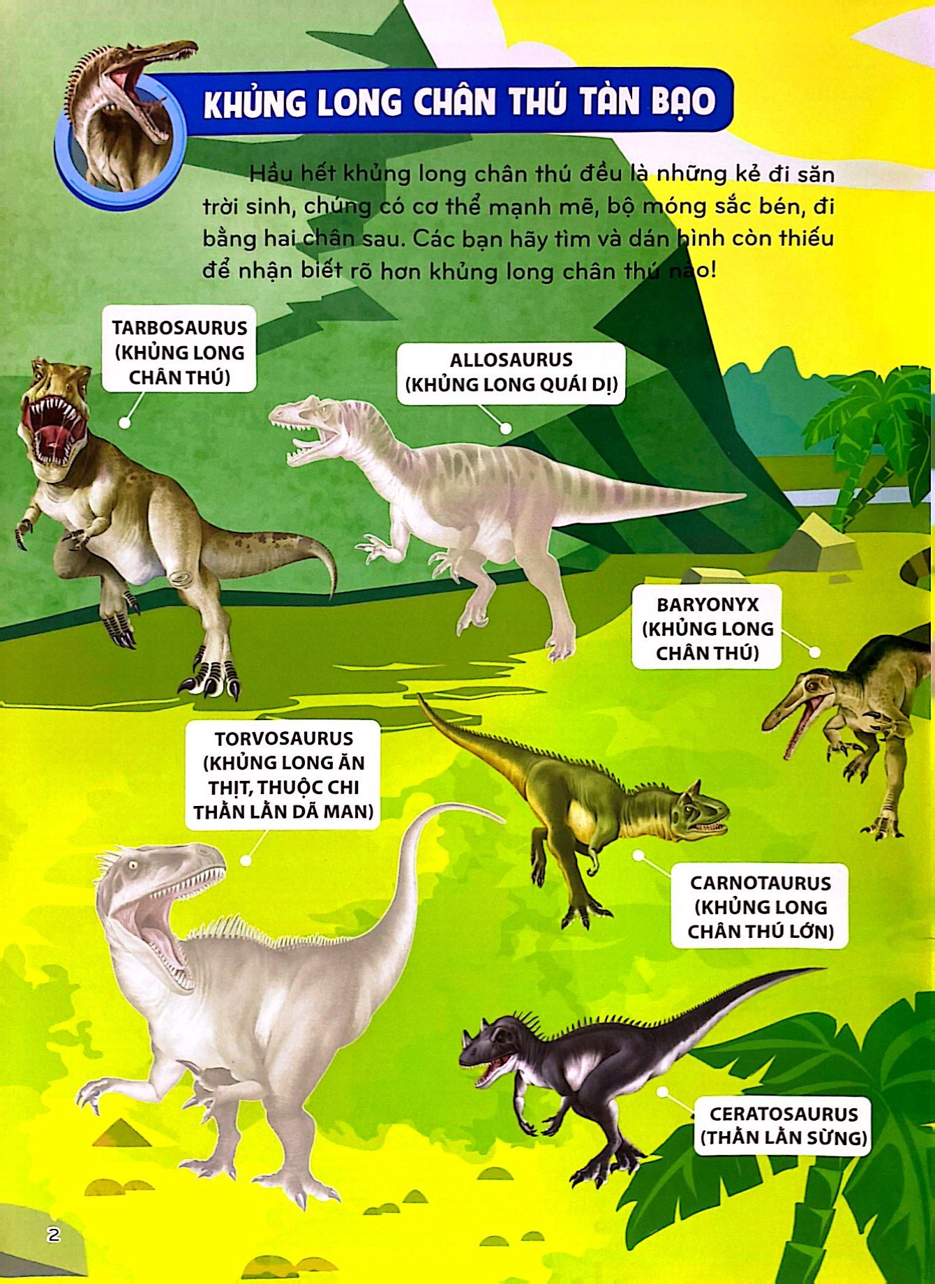 bộ sticker khủng long - phát triển trí thông minh cho trẻ - tập 2 (tái bản 2024)