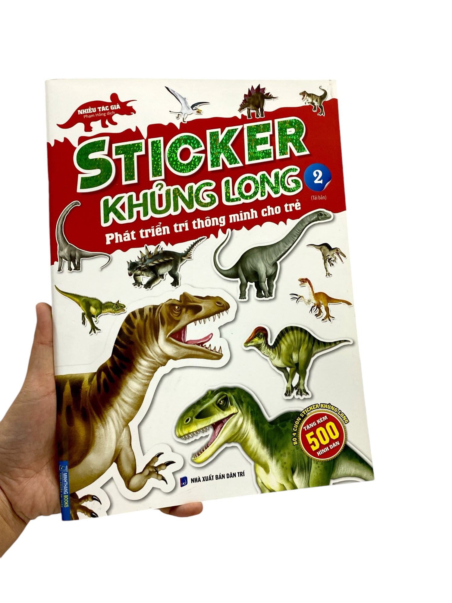 bộ sticker khủng long - phát triển trí thông minh cho trẻ - tập 2 (tái bản 2024)