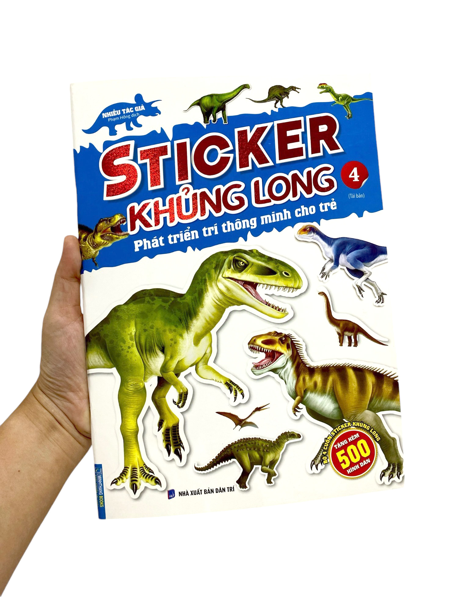 bộ sticker khủng long - phát triển trí thông minh cho trẻ - tập 4 (tái bản 2024)
