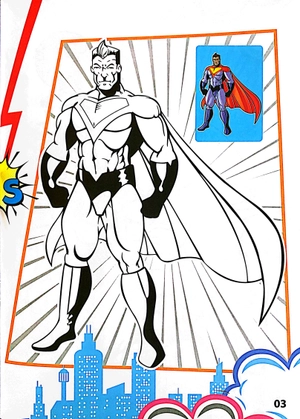 bộ superhero - tô màu siêu nhân 1