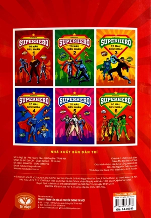 bộ superhero - tô màu siêu nhân 1