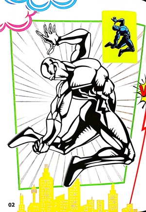 bộ superhero - tô màu siêu nhân 2