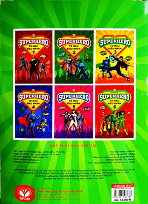 bộ superhero - tô màu siêu nhân 2
