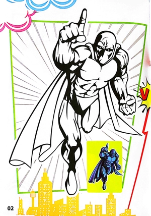 bộ superhero - tô màu siêu nhân 3
