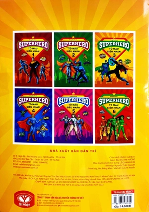 bộ superhero - tô màu siêu nhân 3