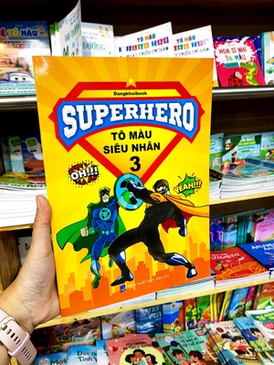 bộ superhero - tô màu siêu nhân 3