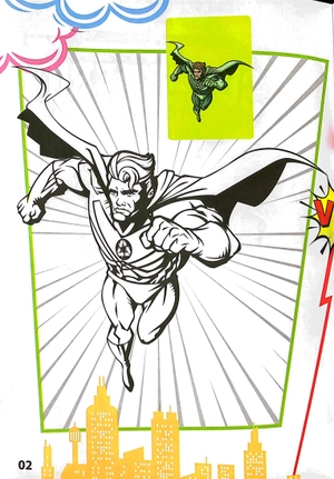 bộ superhero - tô màu siêu nhân 4