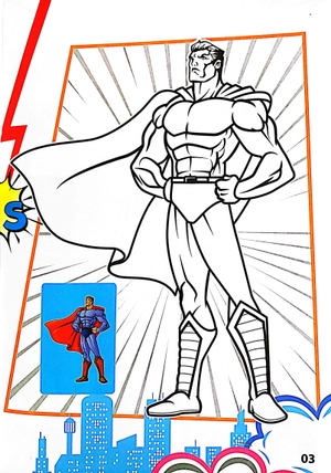 bộ superhero - tô màu siêu nhân 4