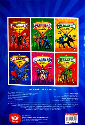 bộ superhero - tô màu siêu nhân 4