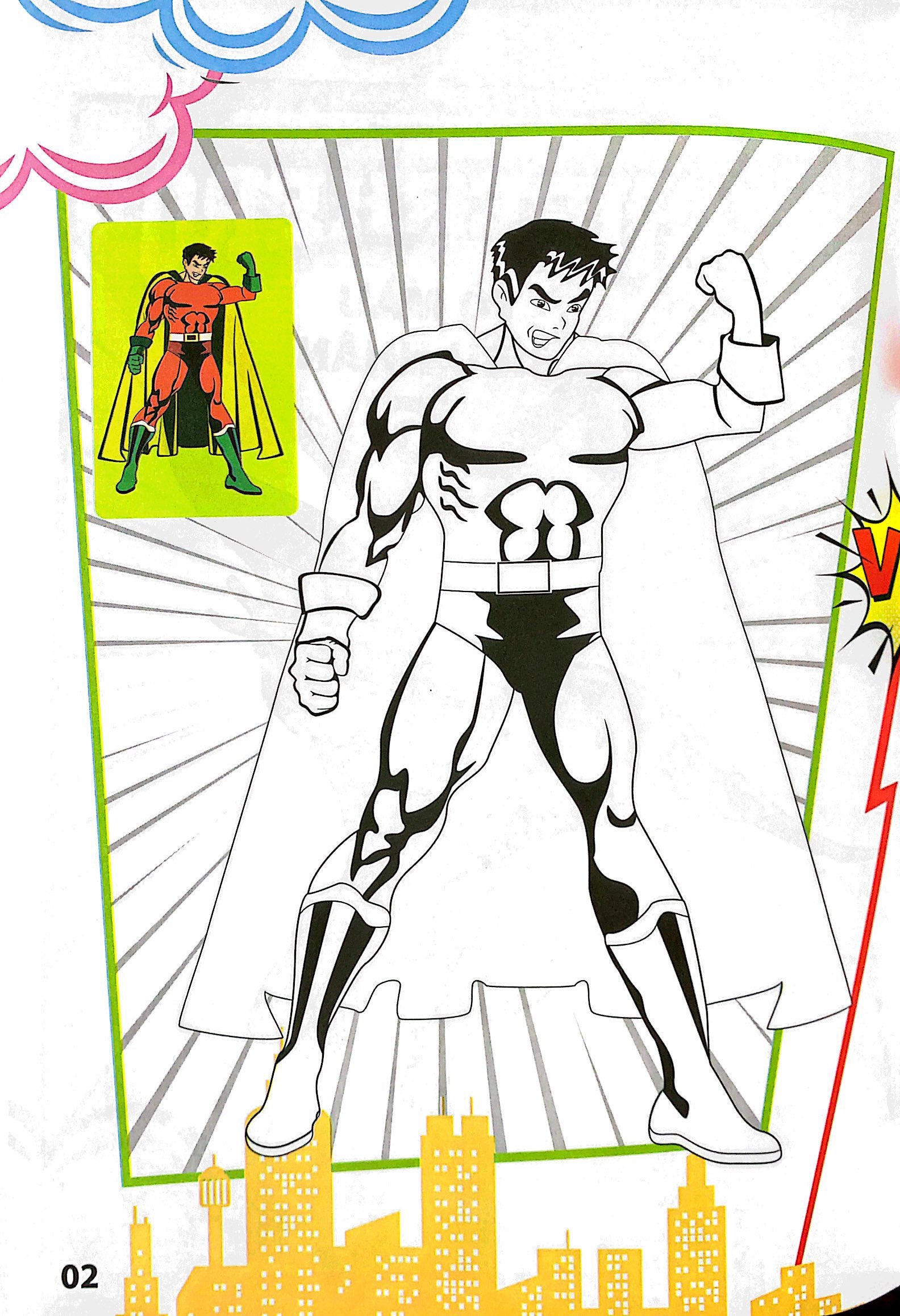 bộ superhero - tô màu siêu nhân 5