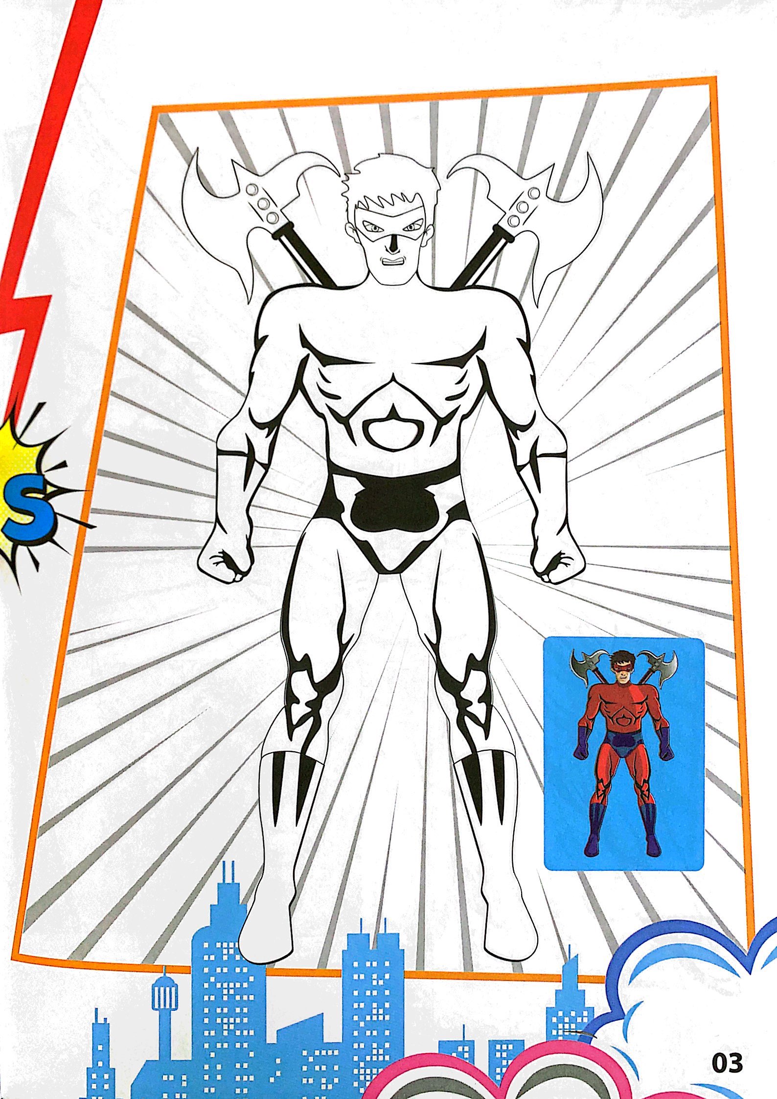 bộ superhero - tô màu siêu nhân 5