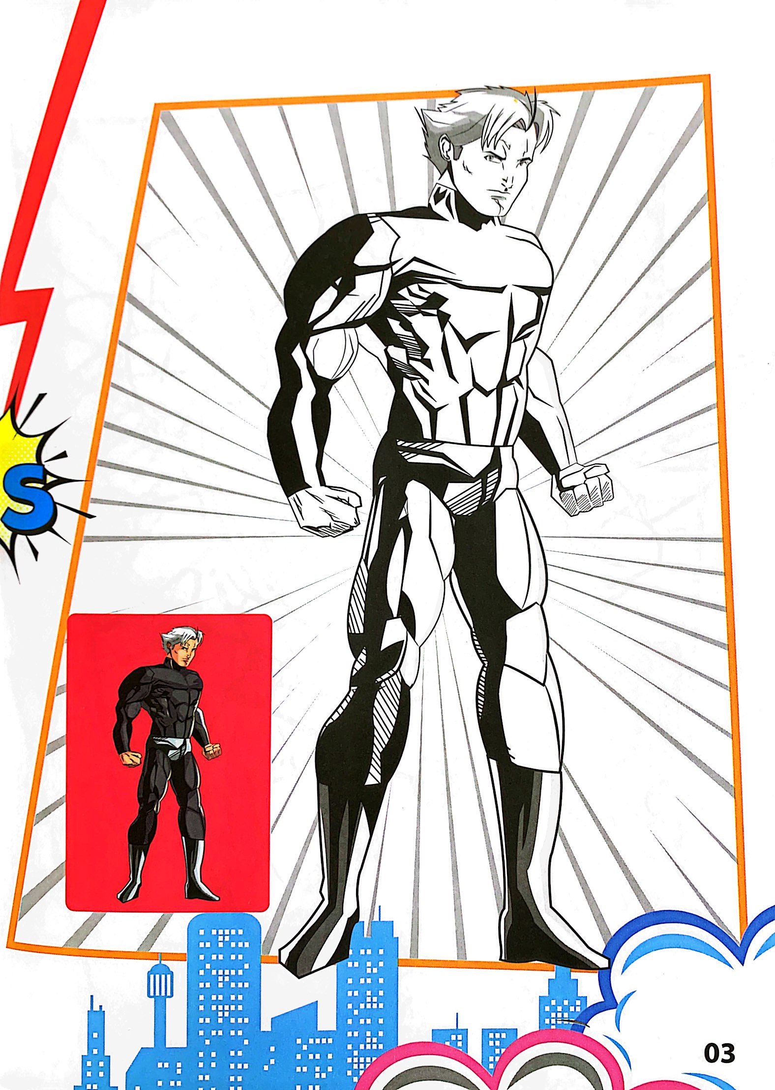 bộ superhero - tô màu siêu nhân 6