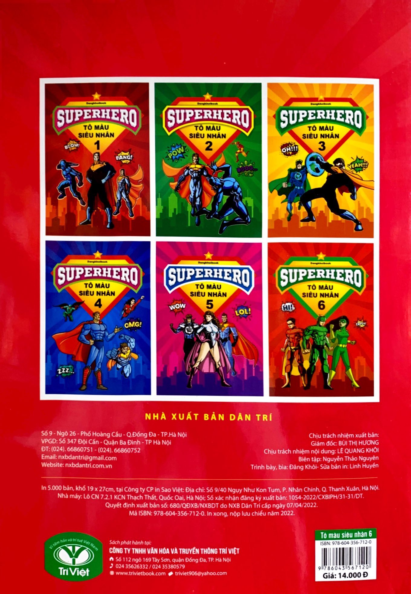 bộ superhero - tô màu siêu nhân 6