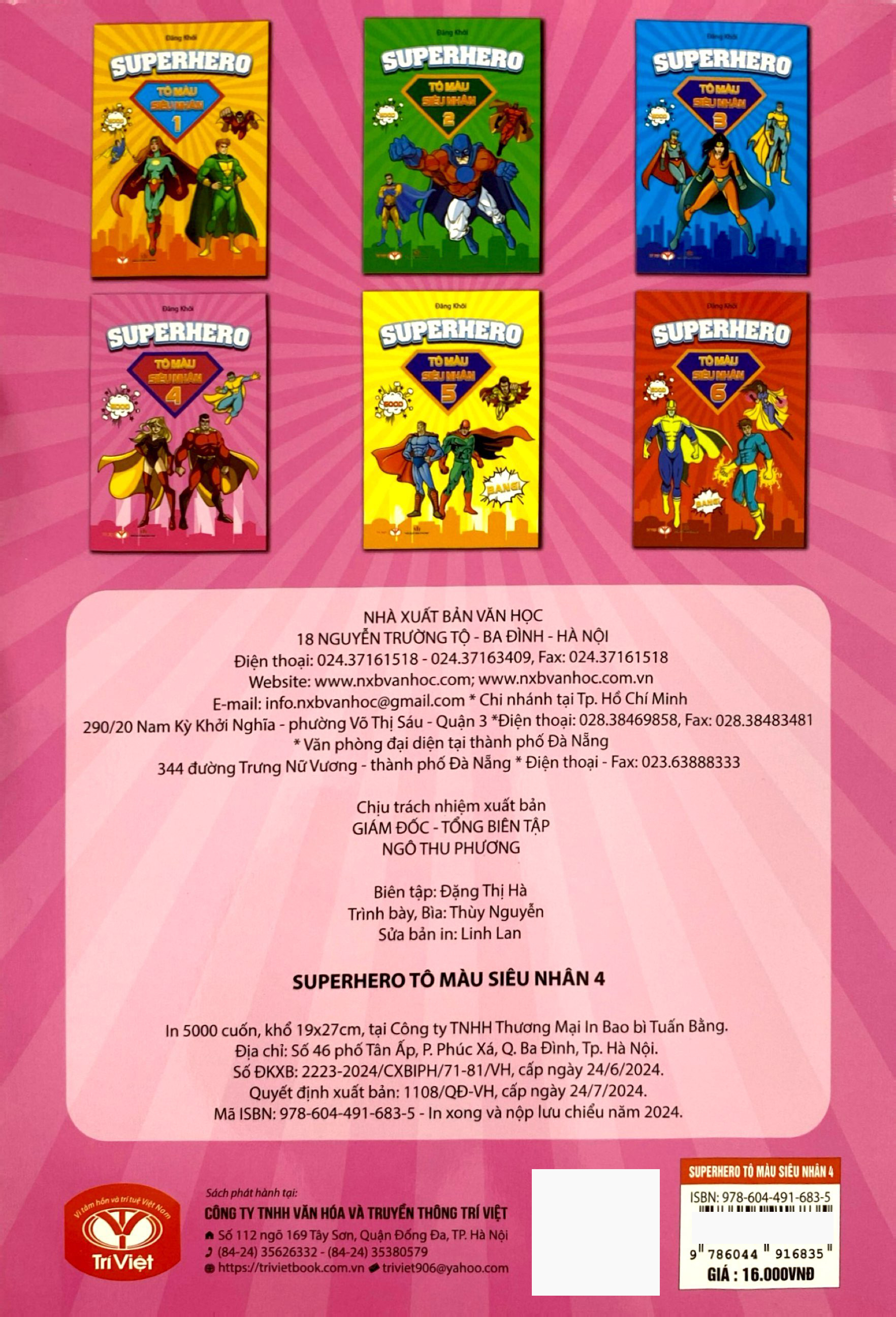 Bộ Superhero - Tô Màu Siêu Nhân - Tập 4