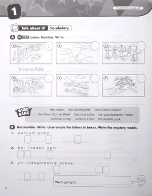 bộ superkids 3rd activity book level 6