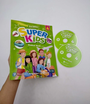 bộ superkids 3rd student book with audio cds and pep access code level 4