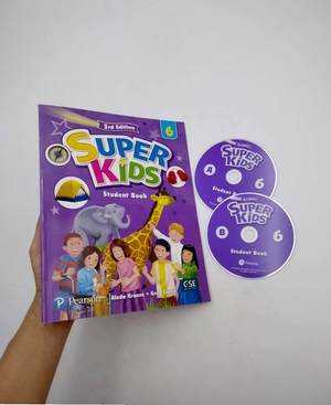 bộ superkids 3rd student book with audio cds and pep access code level 6