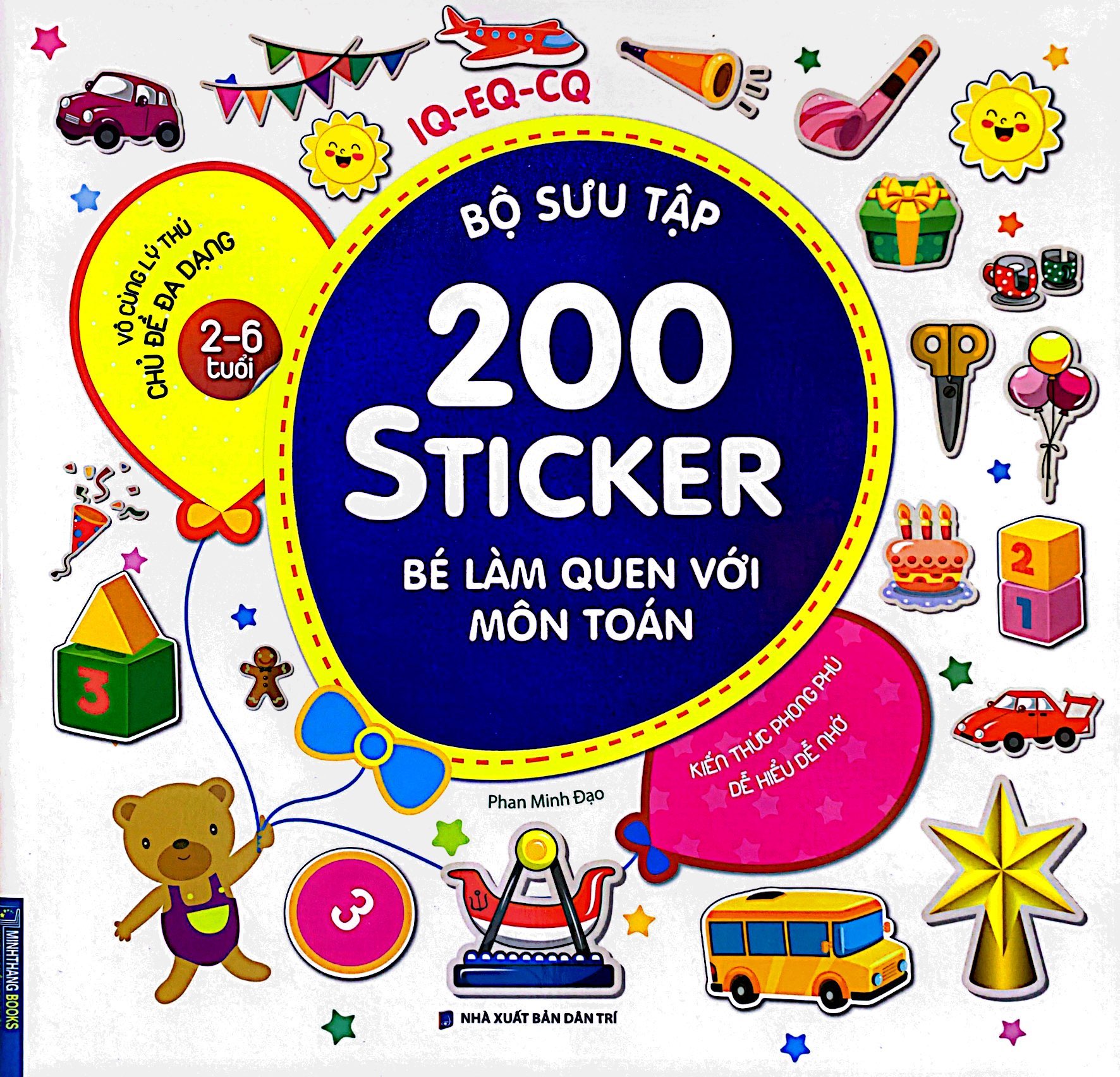 bộ sưu tập 200 sticker - bé làm quen với môn toán (tái bản 2022)