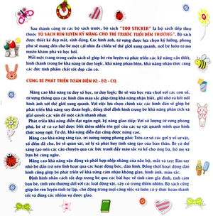 bộ sưu tập 200 sticker - số đếm, hình dạng , màu sắc (tái bản 2022)