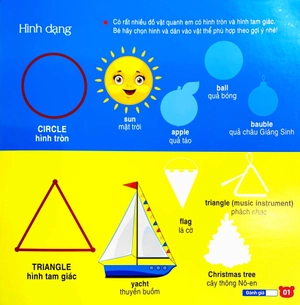 bộ sưu tập 200 sticker - số đếm, hình dạng , màu sắc (tái bản 2022)