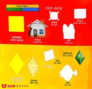 bộ sưu tập 200 sticker - số đếm, hình dạng , màu sắc (tái bản 2022)