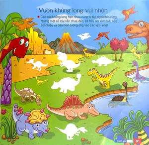 bộ sưu tập 200 sticker - vương quốc khủng long (tái bản 2022)