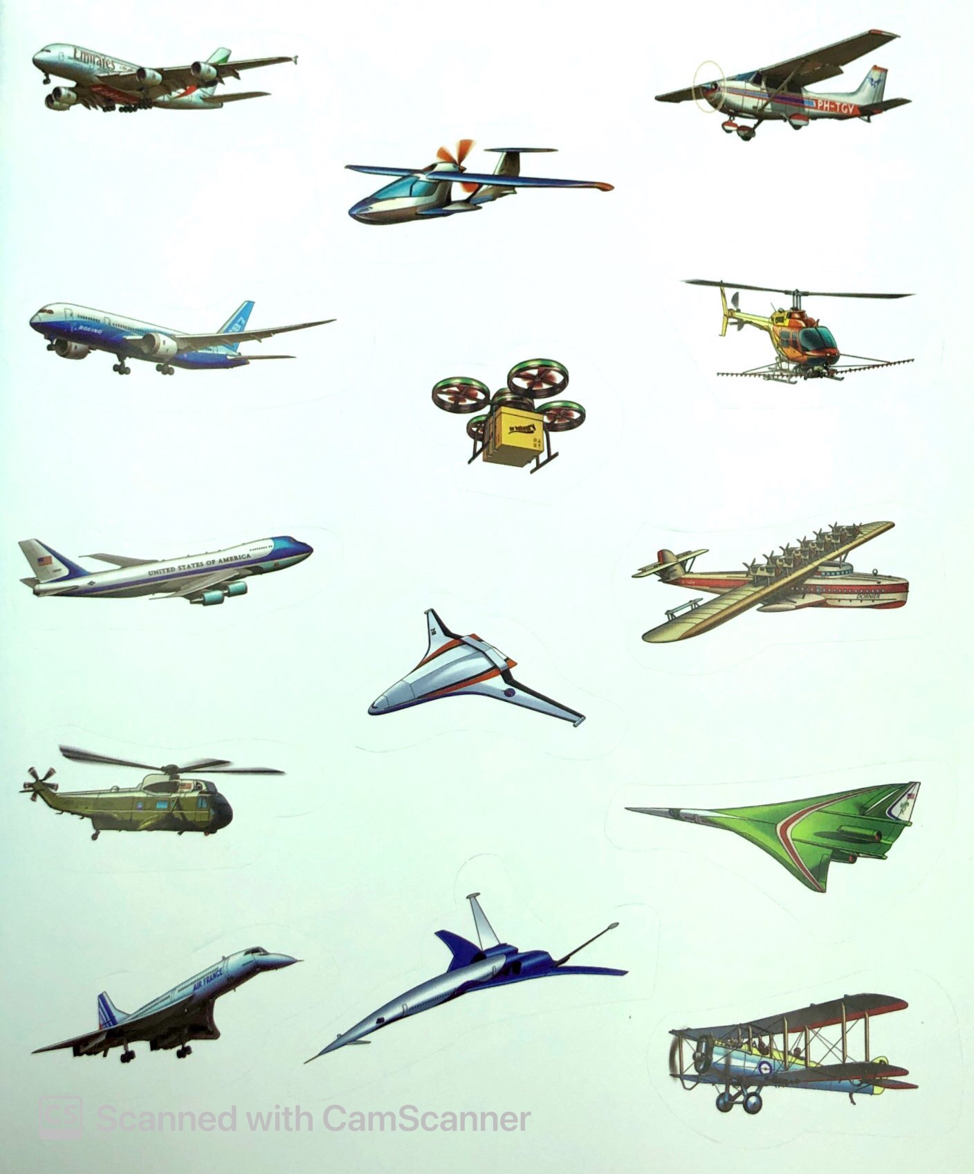 bộ sưu tập phương tiện giao thông kì thú - khám phá thế giới máy bay - tập 1