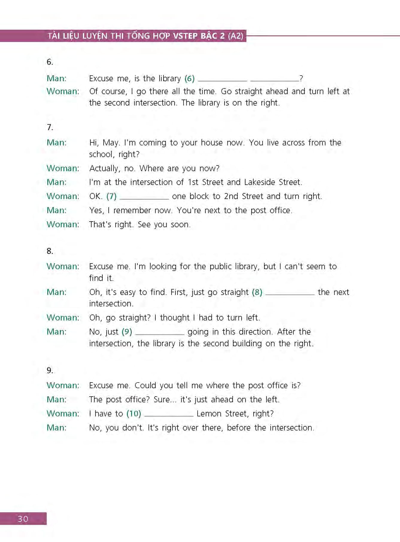 bộ tài liệu luyện thi tổng hợp vstep bậc 2 (a2)