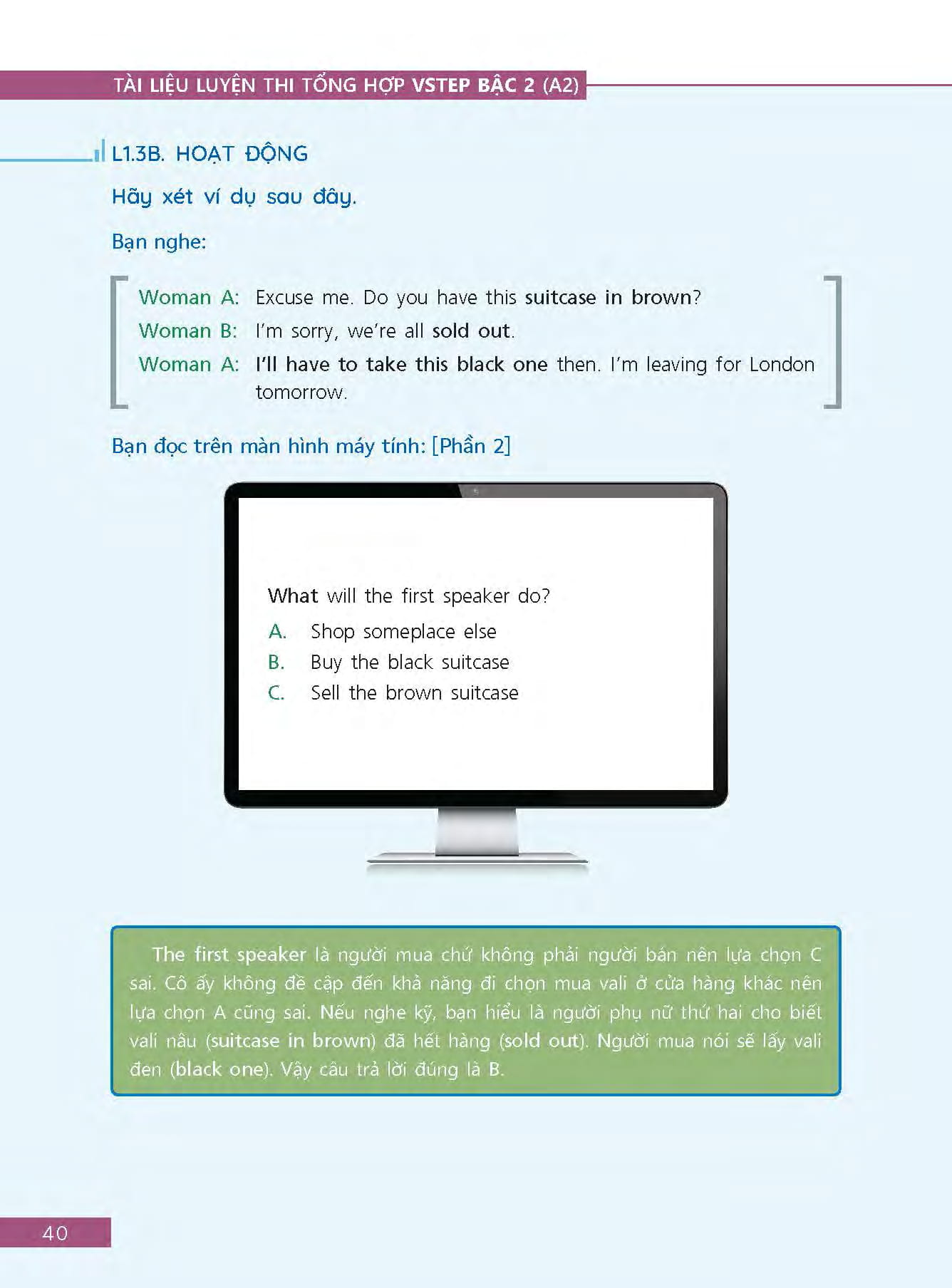 bộ tài liệu luyện thi tổng hợp vstep bậc 2 (a2)