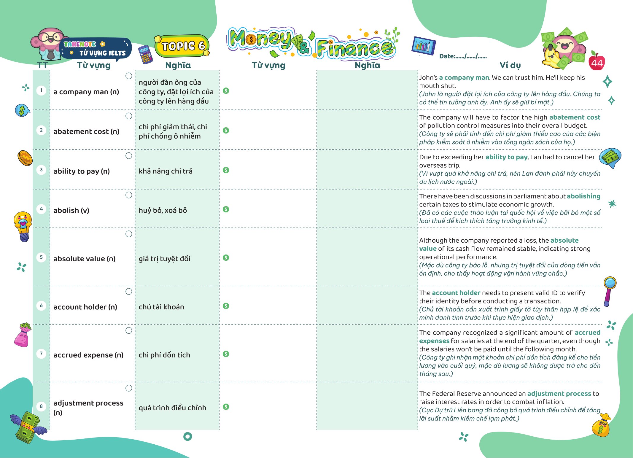 Bộ
						
										
										Take Note - Từ Vựng IELTS - Cung Cấp 1500 Từ Vựng Band 7.5 Theo Chủ Đề