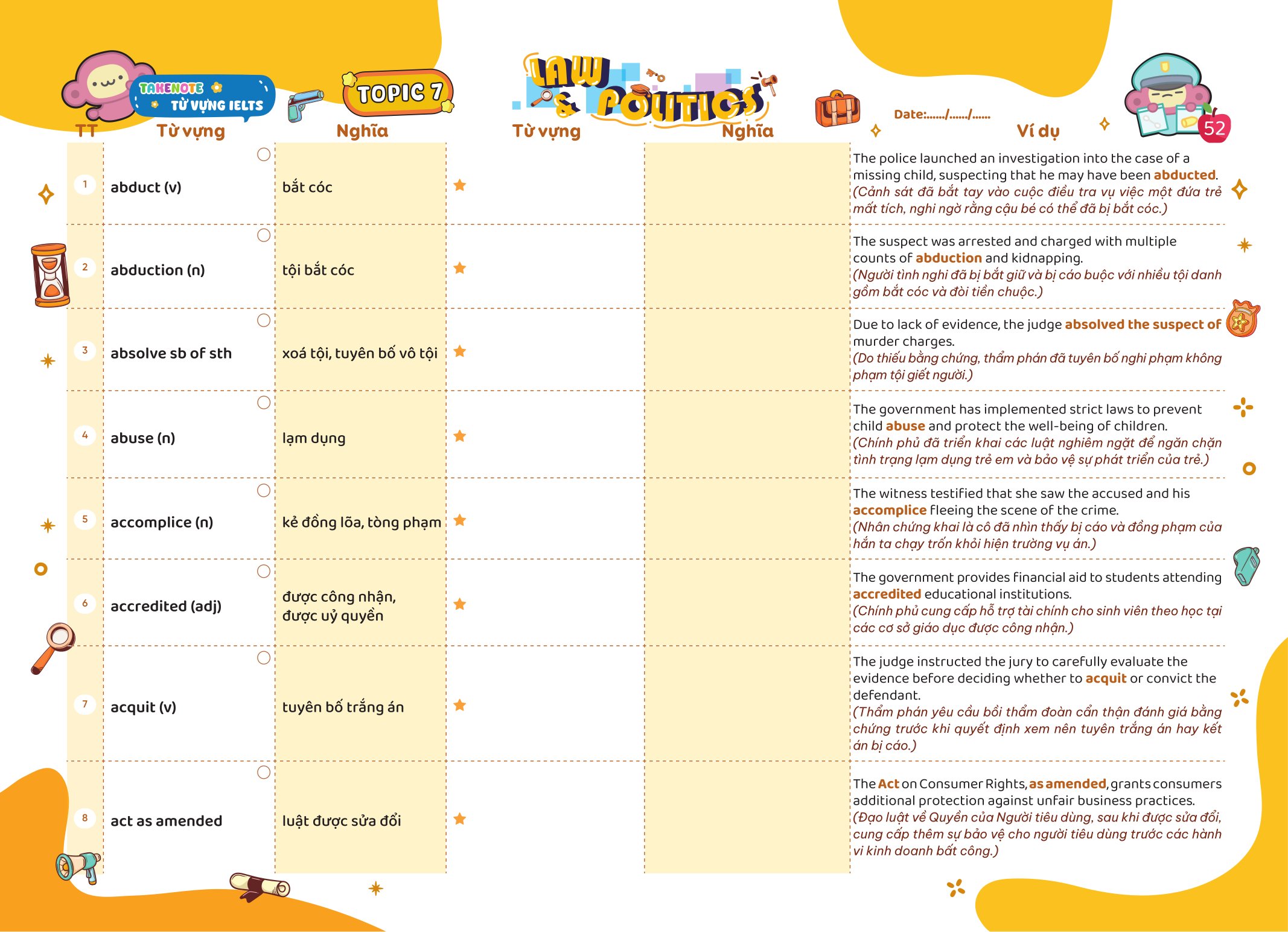 Bộ
						
										
										Take Note - Từ Vựng IELTS - Cung Cấp 1500 Từ Vựng Band 7.5 Theo Chủ Đề