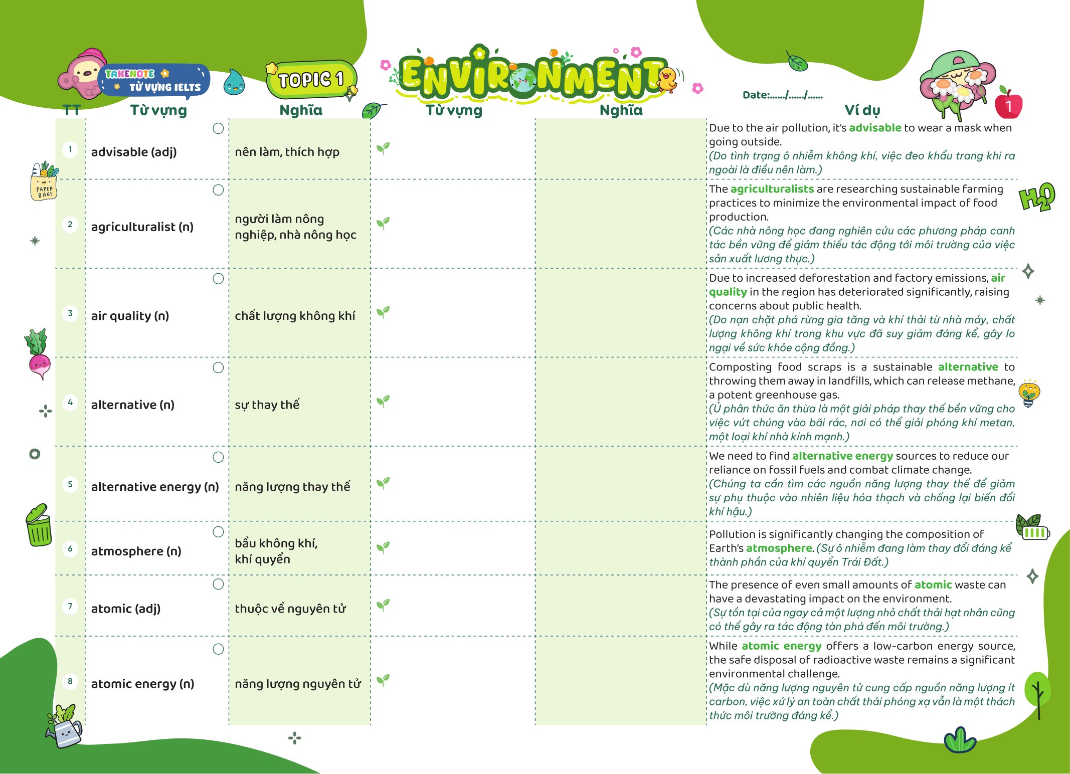Bộ
						
										
										Take Note - Từ Vựng IELTS - Cung Cấp 1500 Từ Vựng Band 7.5 Theo Chủ Đề