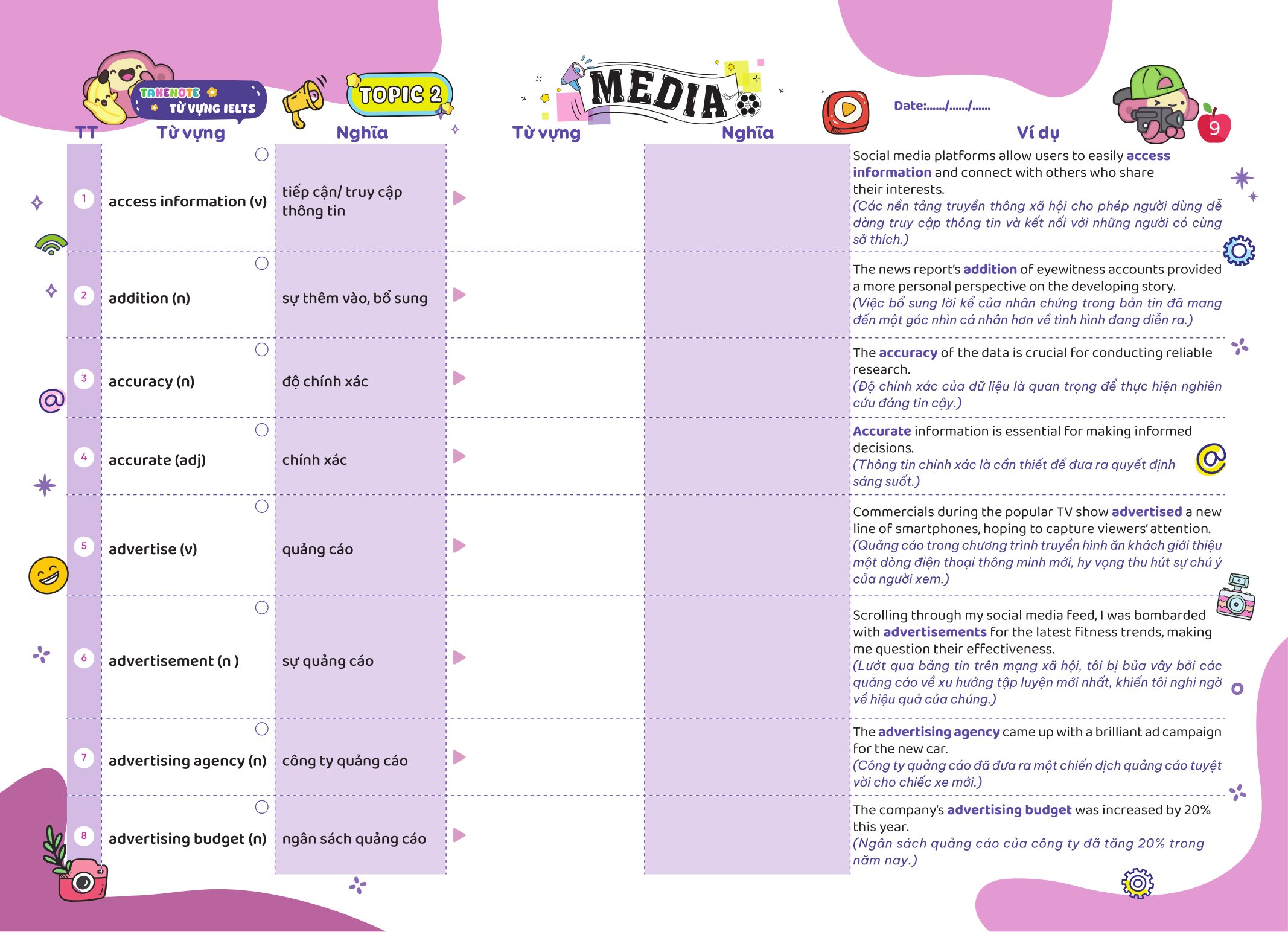 Bộ
						
										
										Take Note - Từ Vựng IELTS - Cung Cấp 1500 Từ Vựng Band 7.5 Theo Chủ Đề