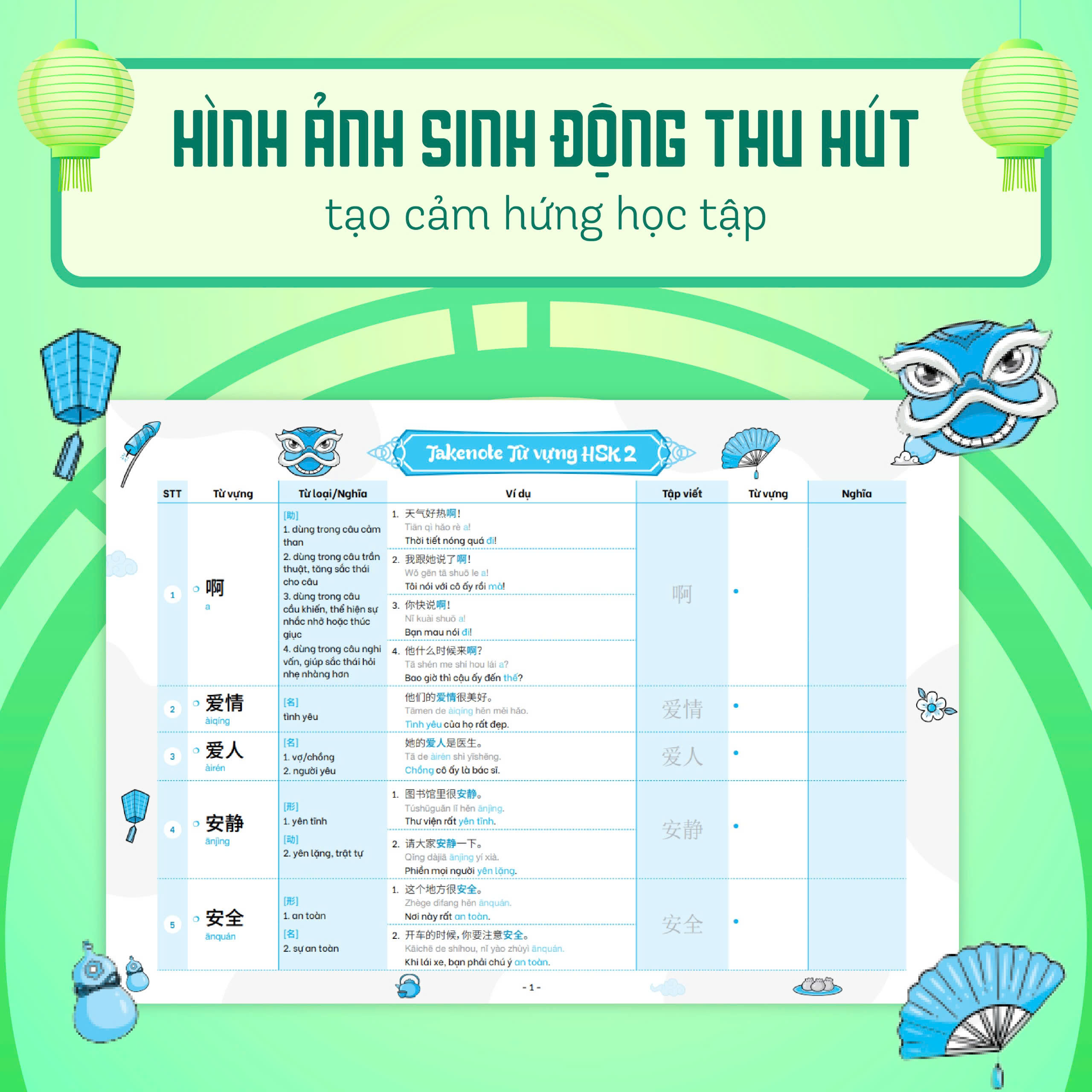 Bo
						
										
										Takenote - Tu Vung HSK Tieng Trung - HSK1 (Cung Cap 500 Tu Vung)