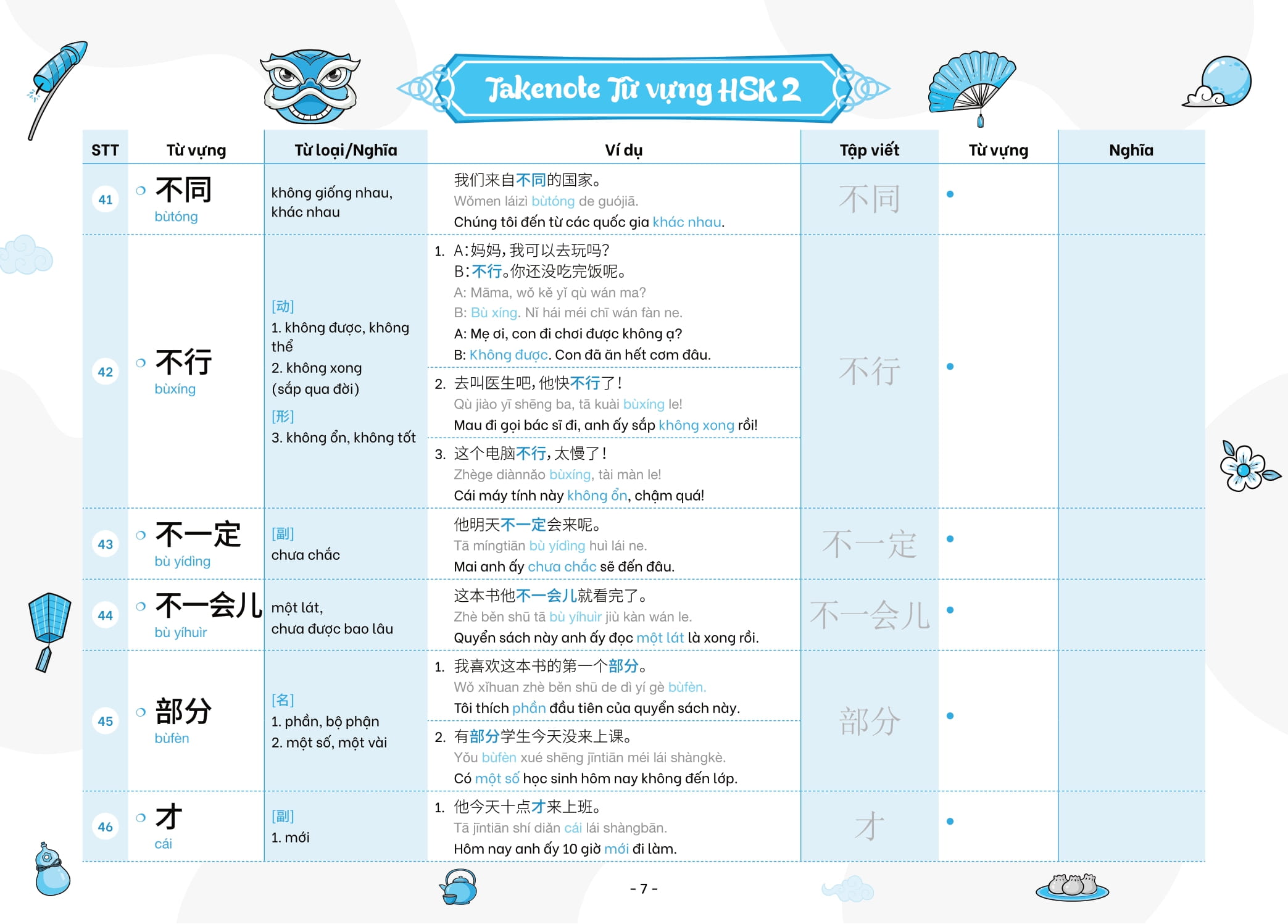 Bo
						
										
										Takenote - Tu Vung HSK Tieng Trung - HSK2 (Cung Cap 772 Tu Vung)