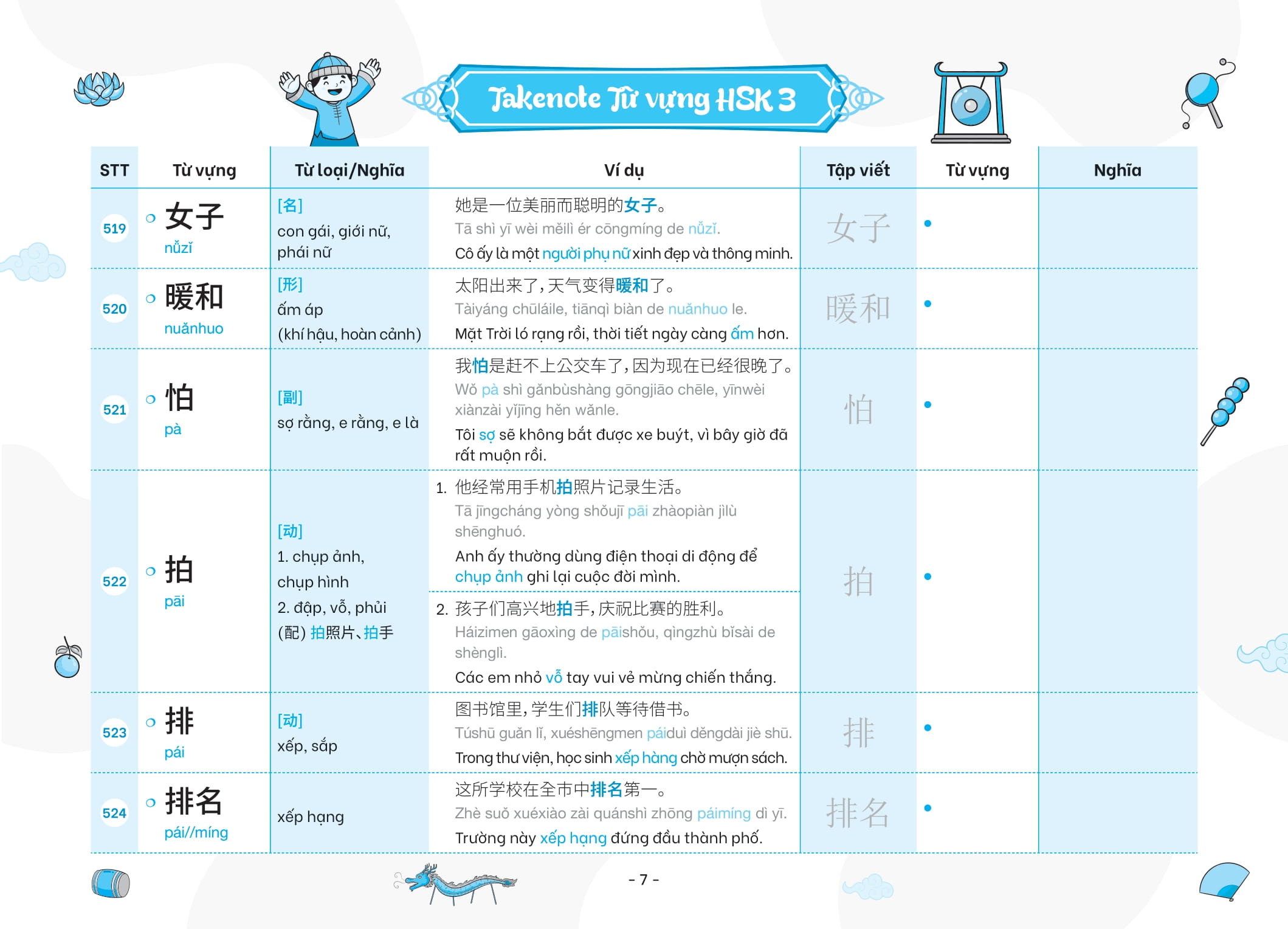 Bo
						
										
										Takenote - Tu Vung HSK Tieng Trung - HSK3 Cung Cap 900 Tu Vung - Tap 2