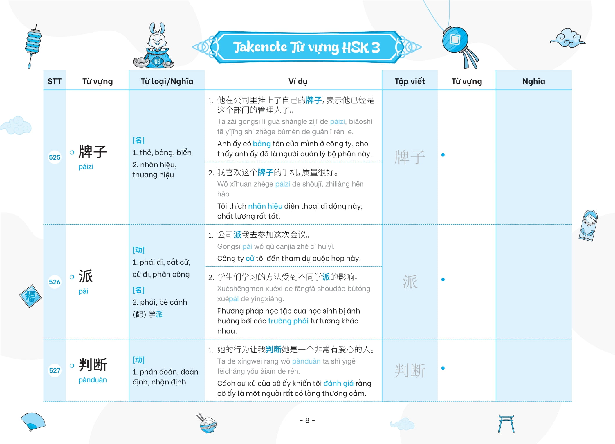 Bo
						
										
										Takenote - Tu Vung HSK Tieng Trung - HSK3 Cung Cap 900 Tu Vung - Tap 2