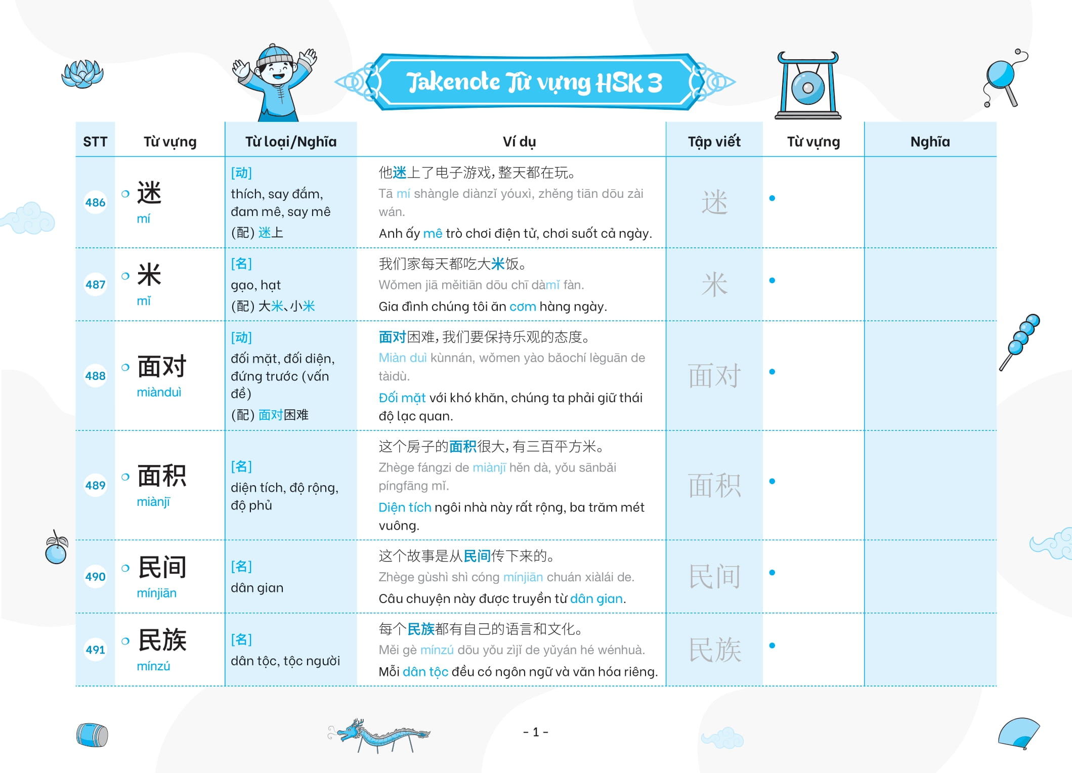 Bo
						
										
										Takenote - Tu Vung HSK Tieng Trung - HSK3 Cung Cap 900 Tu Vung - Tap 2