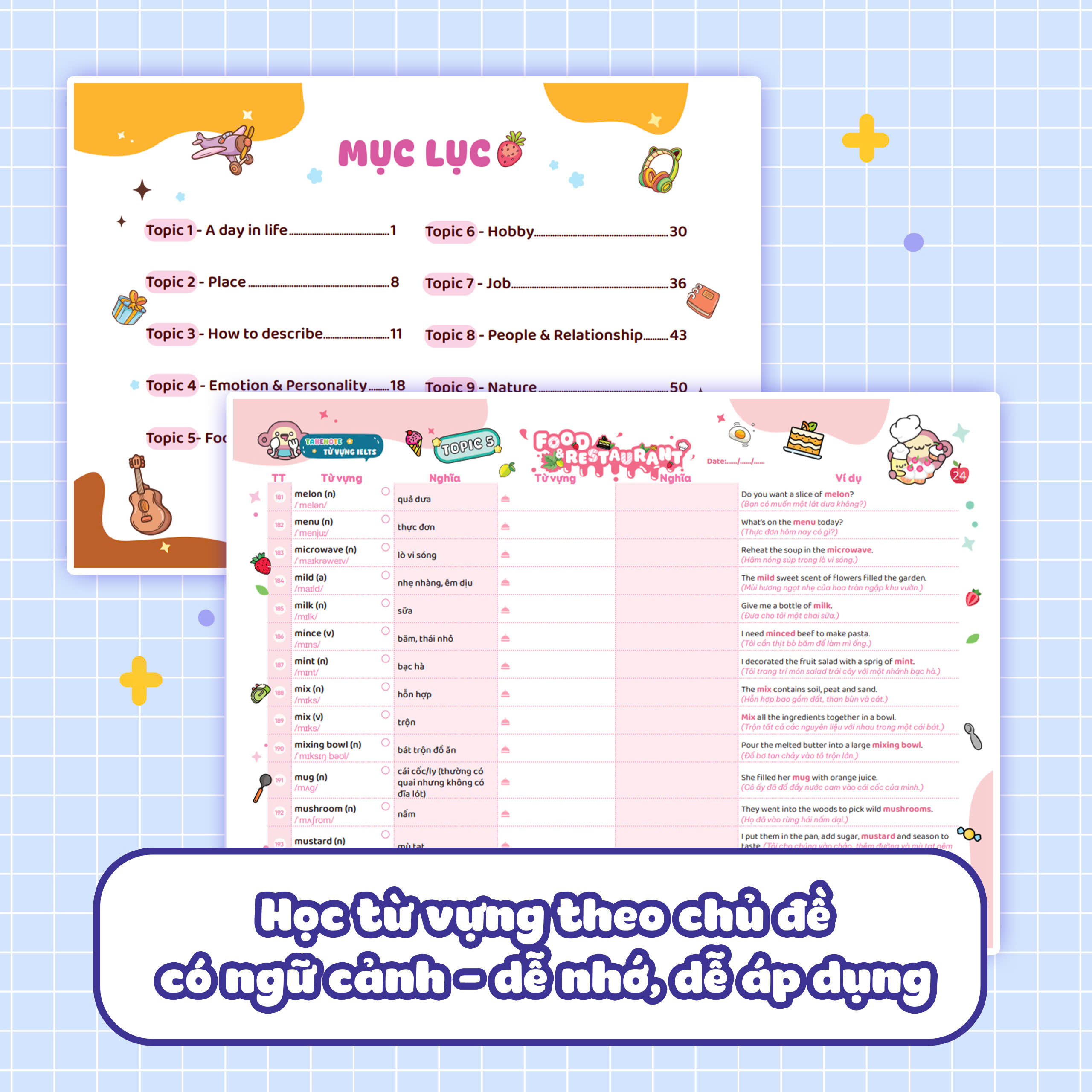 Bo
						
										
										Takenote - Tu Vung IELTS - Cung Cap 3000 Tu Vung Theo Chu De - Band 5.5 - Tap 2