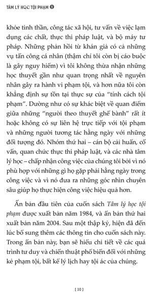 bộ tâm lý học tội phạm - tập 1